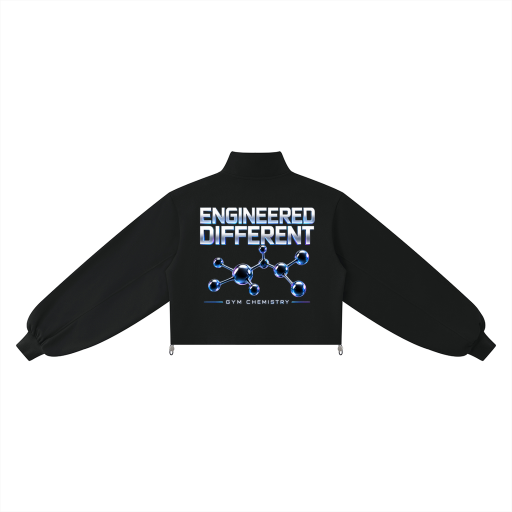 A Vibe™ Mock-Neck Quarter-Zip Sweatshirt — Black