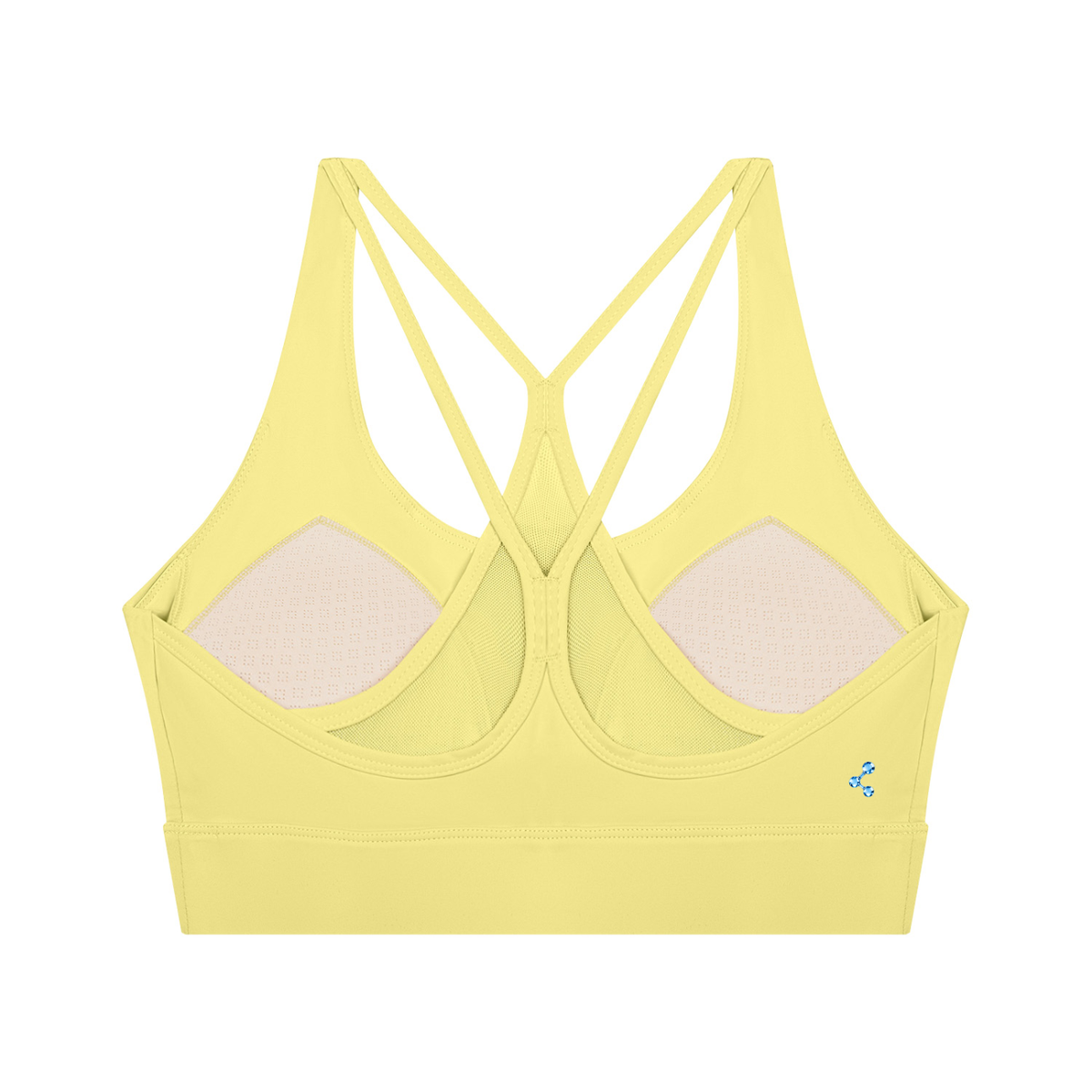 A Vibe™ Cropped Yoga Sport Bra — Yellow