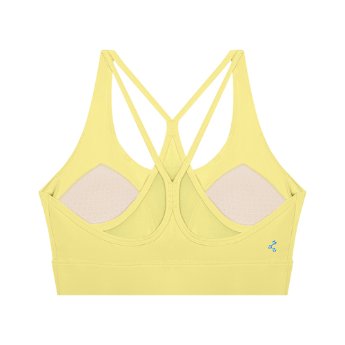 A Vibe™ Cropped Yoga Sport Bra — Yellow