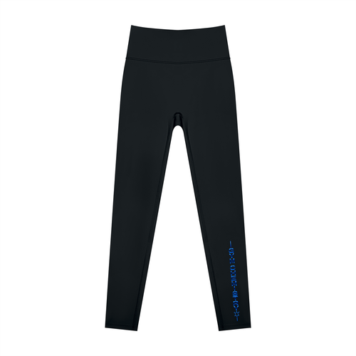 Women’s Lycra High Waisted Yoga Leggings , Black – Gym Chemistry apparel product photo