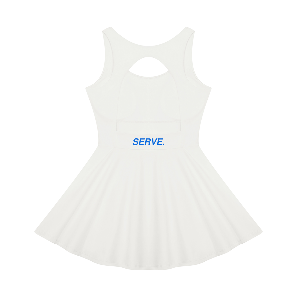 SERVE.™ | Open-Back Ace Dress — White