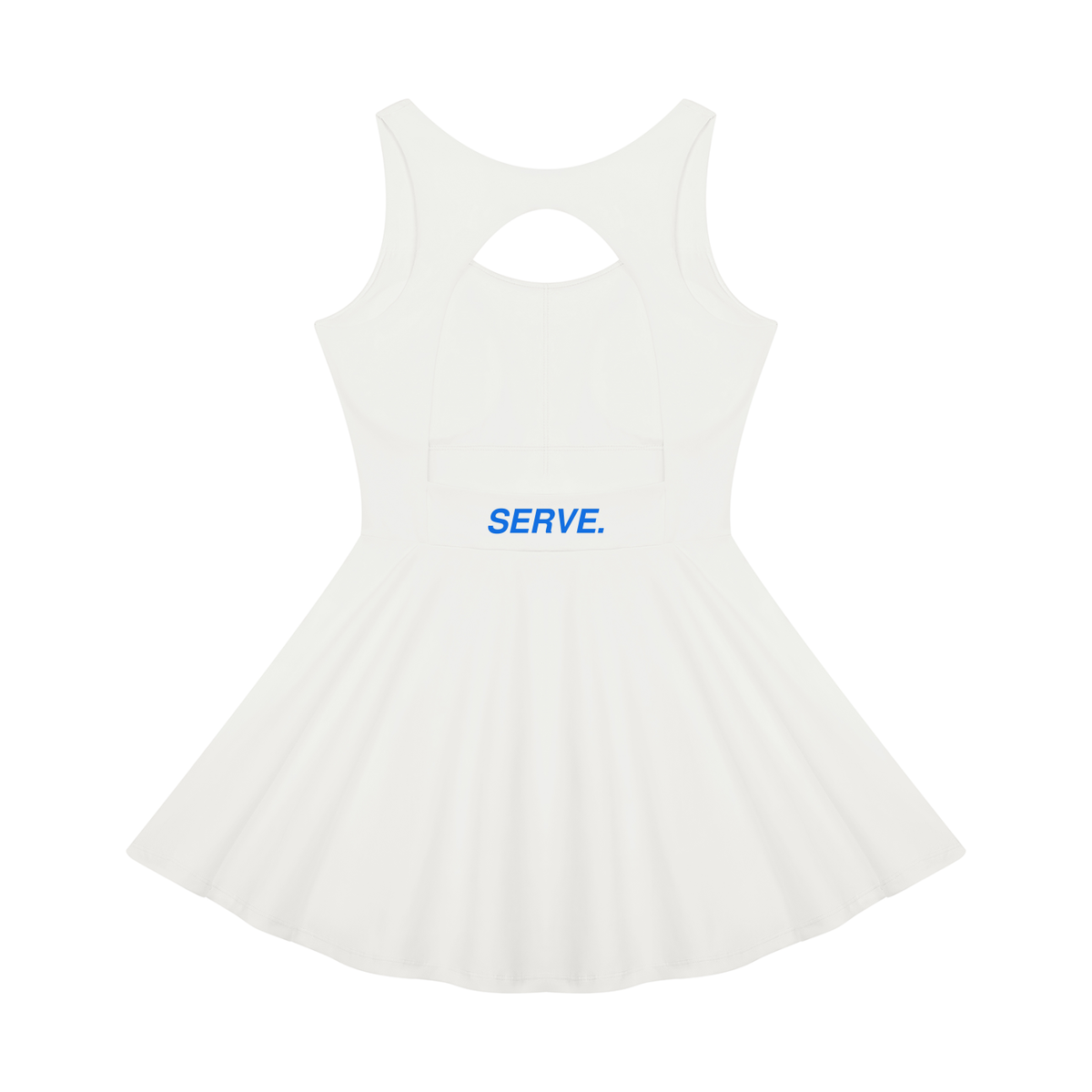 SERVE.™ | Open-Back Ace Dress — White