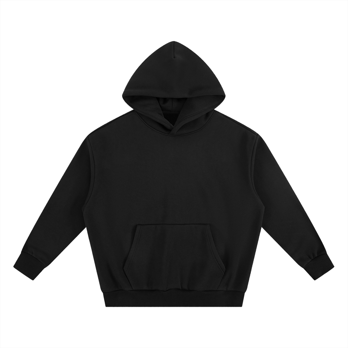 Essential Heavyweight Boxy Fleece Hoodie , Black – Gym Chemistry apparel product photo