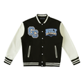 Two-Tone Fleeced Varsity Jacket | Gym Chemistry product photo