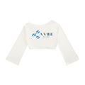A Vibe™ Off-Shoulder Sweatshirt — White