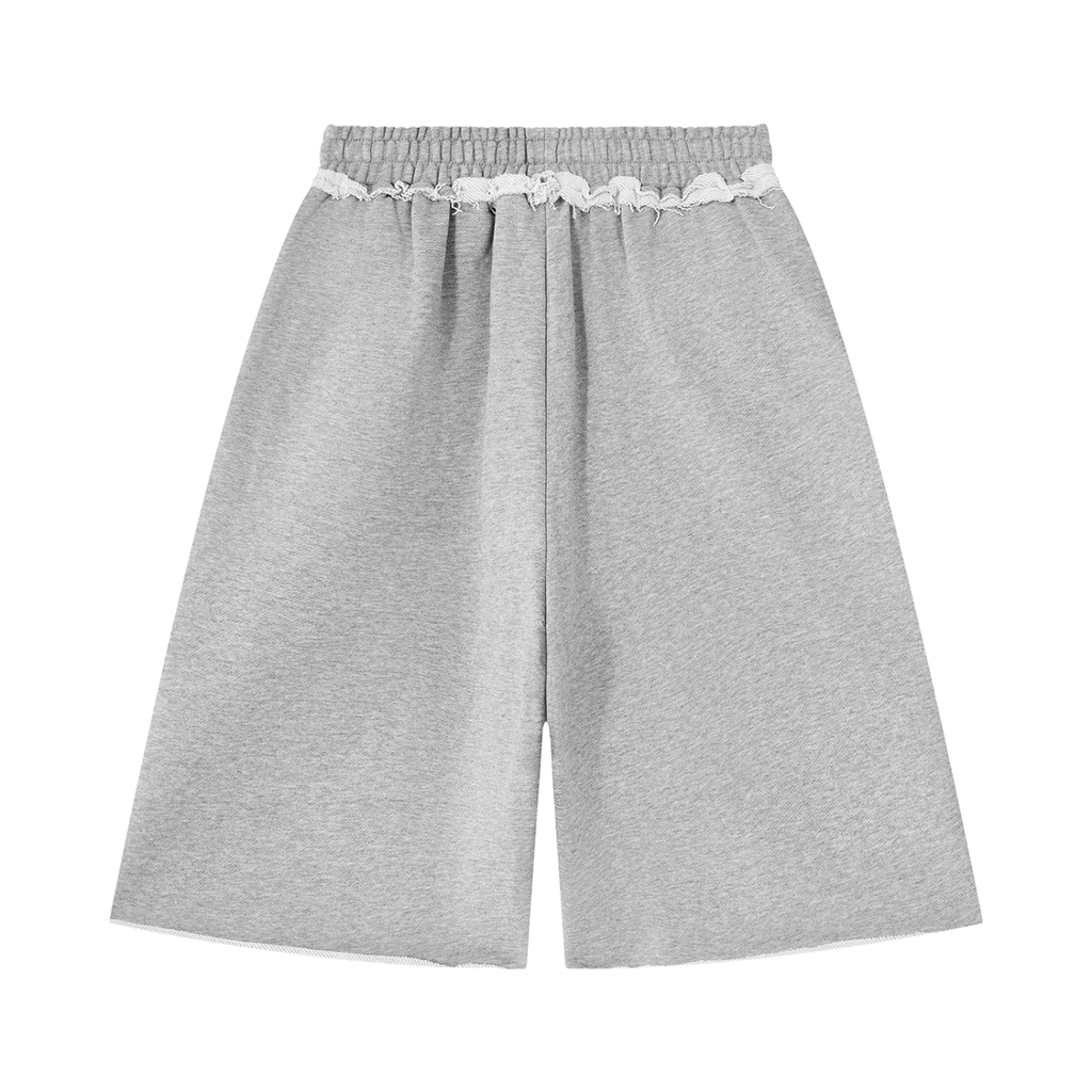 ENGINEERED DIFFERENT™ | Raw-Edge Training Shorts — Flower Gray