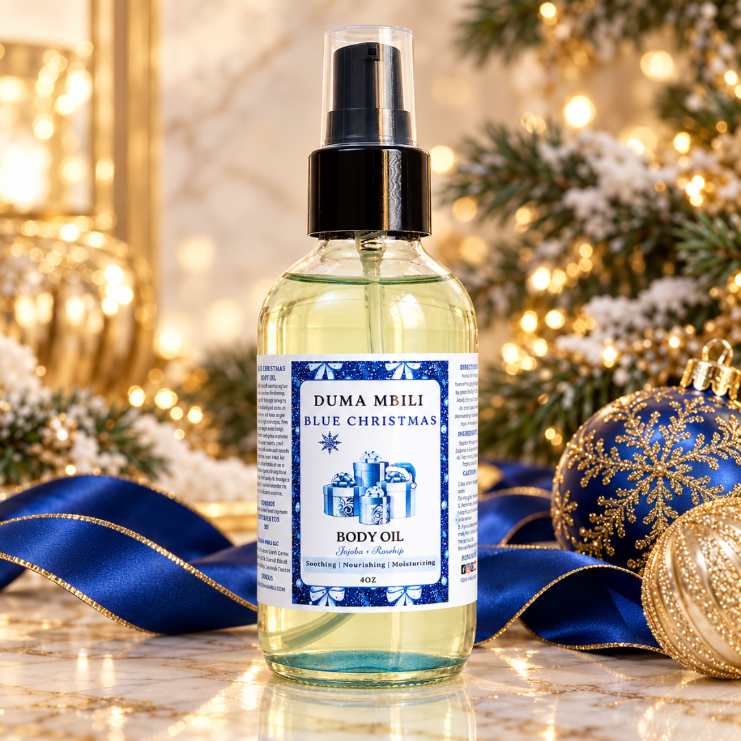 Product photo: Blue Christmas Body Oil | GC Gift Lab