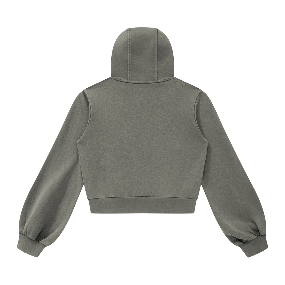 A Vibe™ Vintage Wash Full Zip Hoodie — Dark Gray