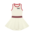 SERVE.™ — Colorblock A-Line Court Dress — Beige | Gym Chemistry product photo