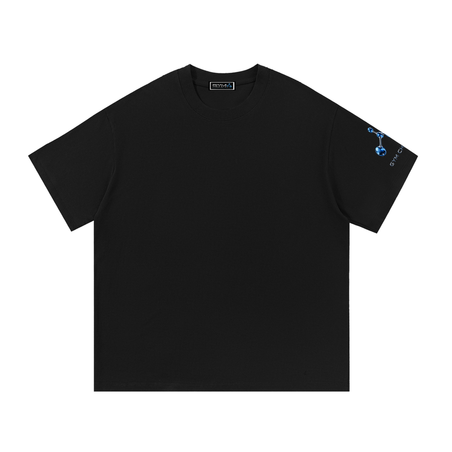 Gym Chemistry™ Signature Oversized Cotton Tee — Black