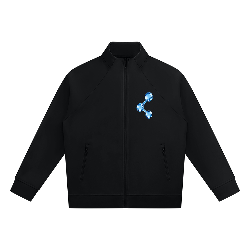 Gym Chemistry™ Stand-Collar Track Jacket — Black | Gym Chemistry product photo