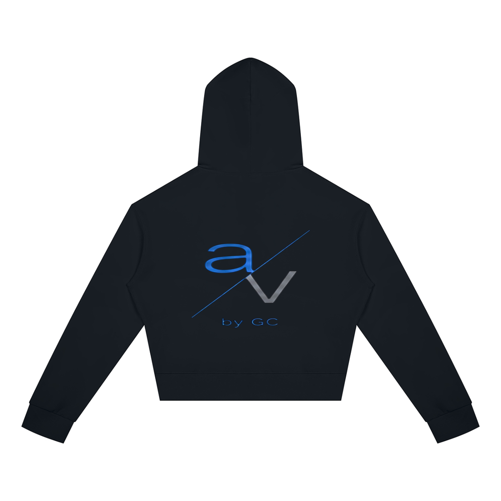 A Vibe™ Street Cropped Zip Hoodie — Black