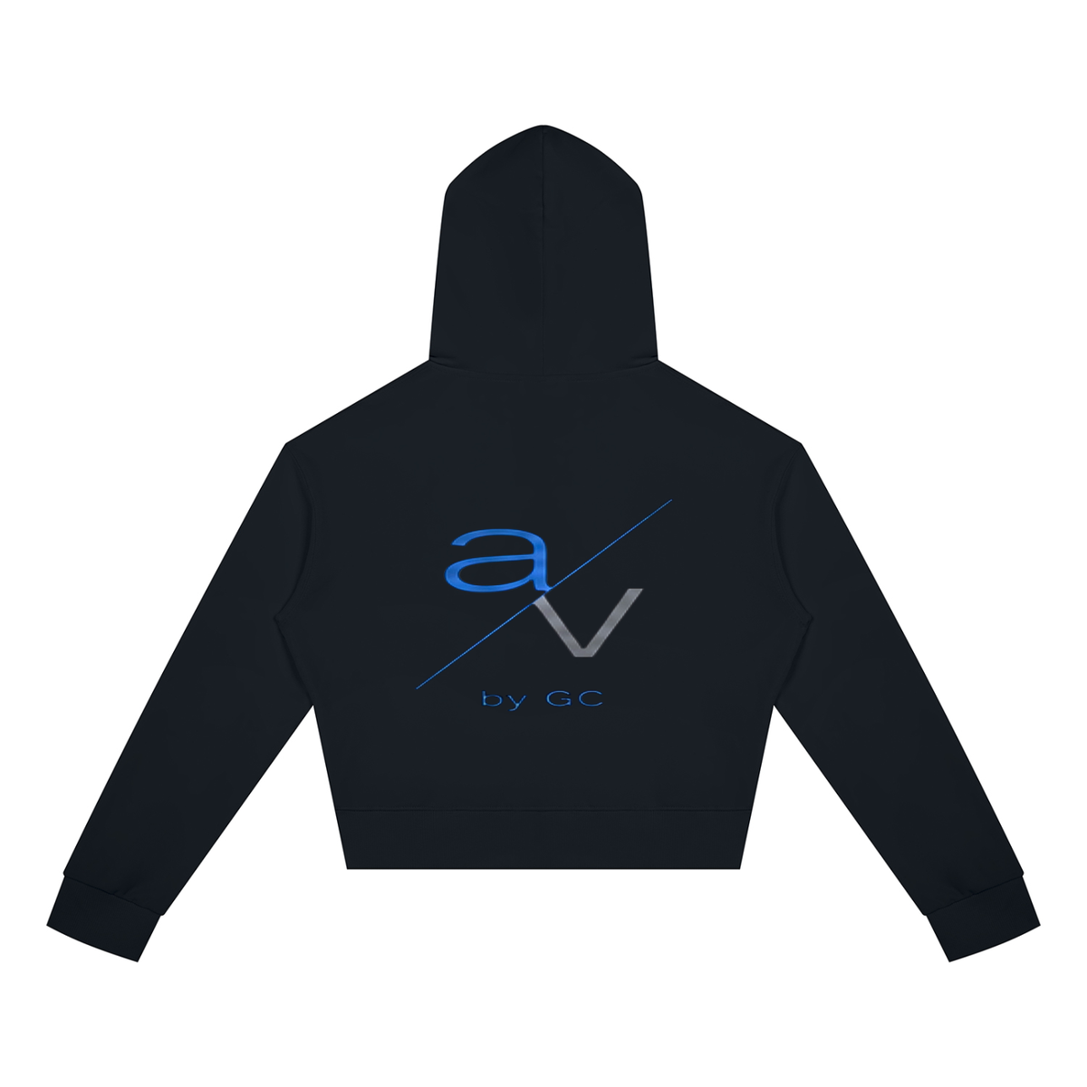 A Vibe™ Street Cropped Zip Hoodie — Black
