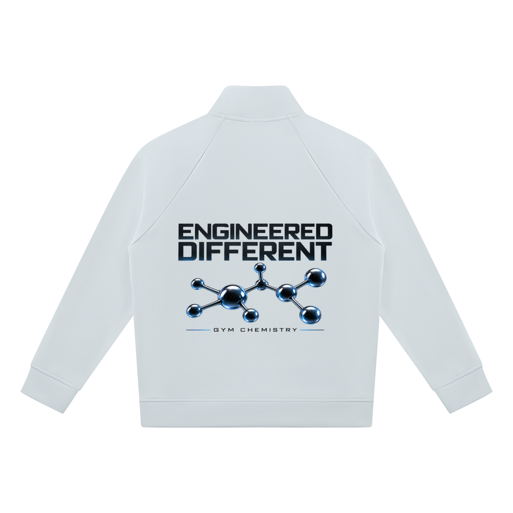 Gym Chemistry™ Stand-Collar Track Jacket — Light Blue