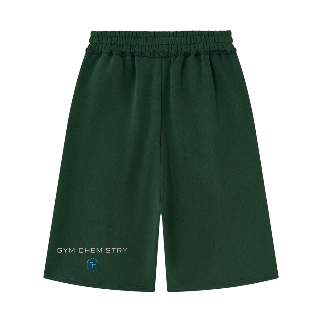 Unisex Raw Edge Fleece Shorts