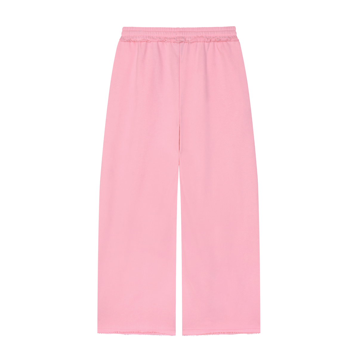 In The Trenches™ Raw-Edge Wide-Leg Sweats — Pink