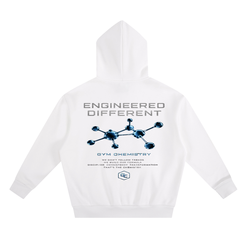 A Vibe™ Heavyweight Boxy Fleece Hoodie — White