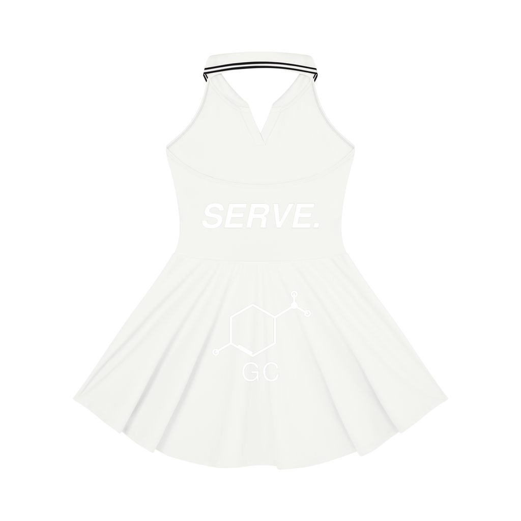Women's Collared Halter A-Line Tennis Dress