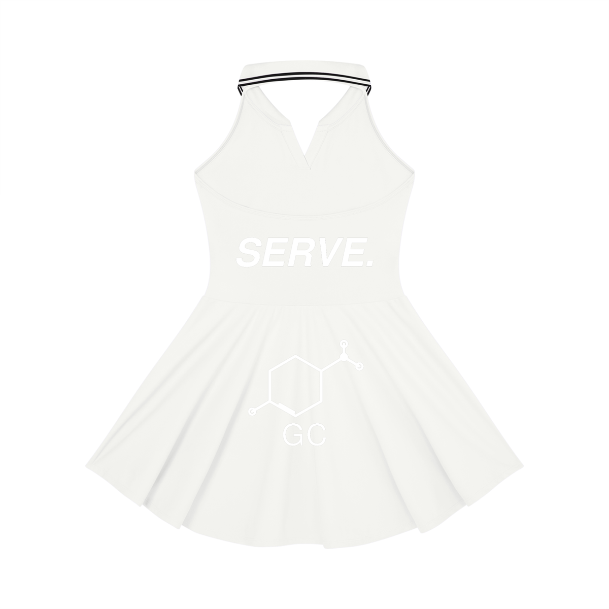Women's Collared Halter A-Line Tennis Dress
