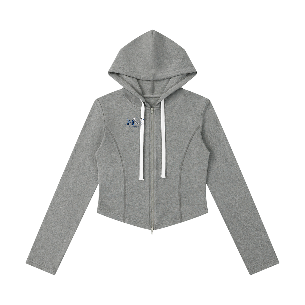 A Vibe™ cropped full-zip hoodie by Gym Chemistry™