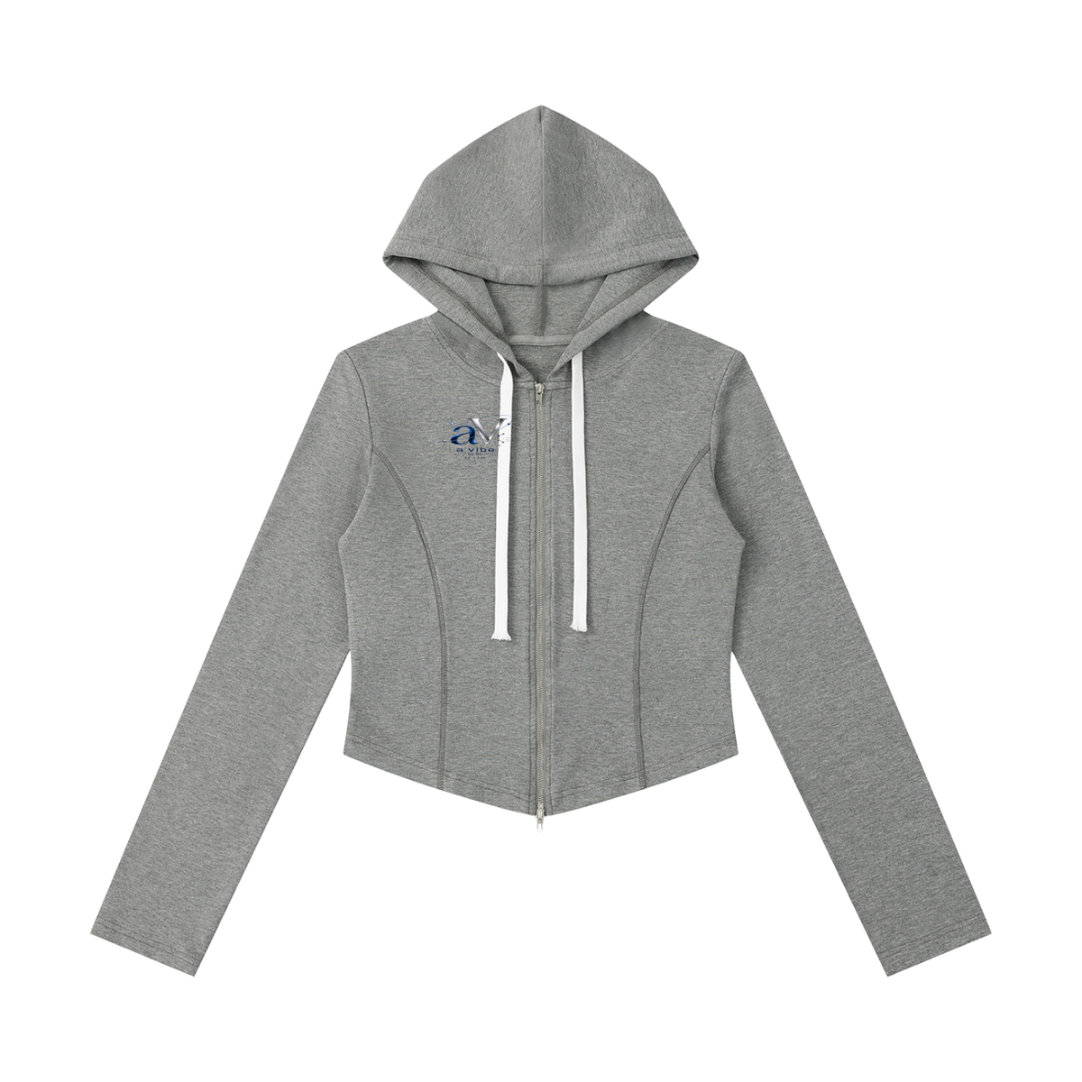 A Vibe™ cropped full-zip hoodie by Gym Chemistry™