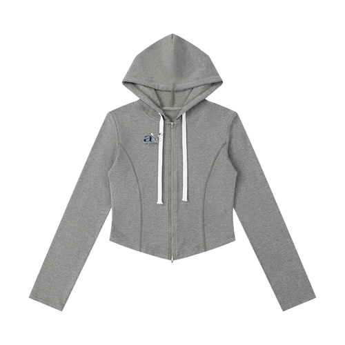 A Vibe™ cropped full-zip hoodie by Gym Chemistry™