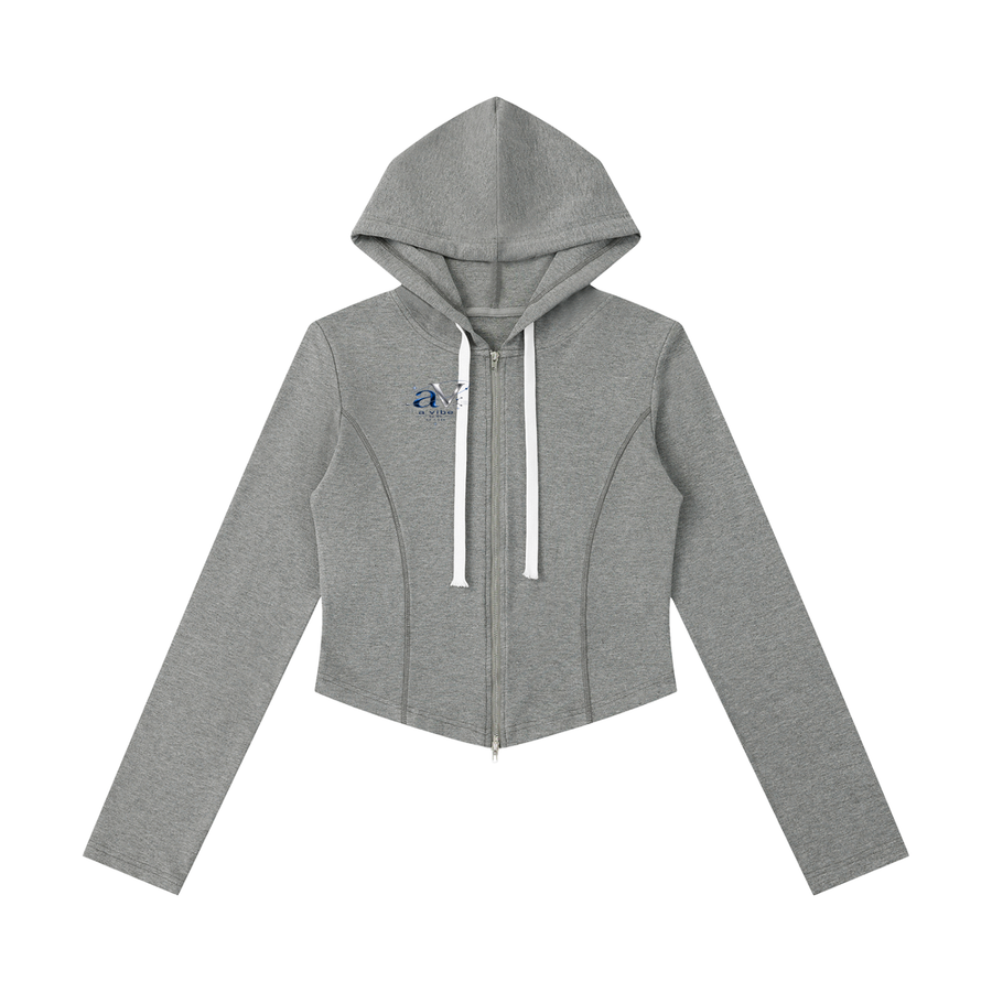 A Vibe™ Cropped Full-Zip Hoodie