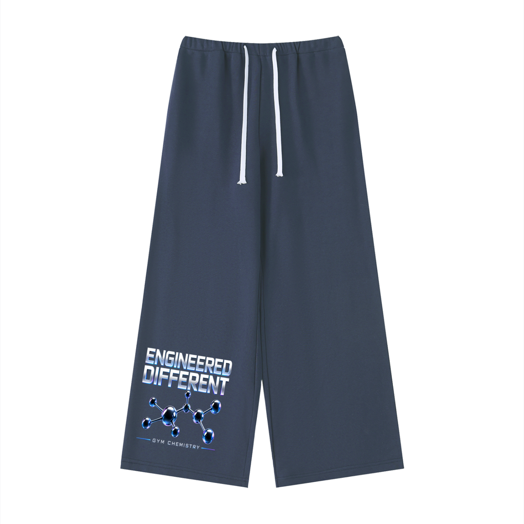 Women’s Wide Leg Sweatpants , Navy Blue – Gym Chemistry apparel product photo