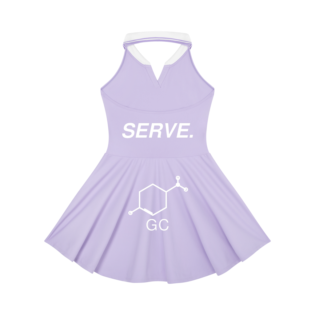Women's Collared Halter A-Line Tennis Dress