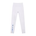 Women’s Lycra High Waisted Yoga Leggings , White Gray – Gym Chemistry apparel product photo