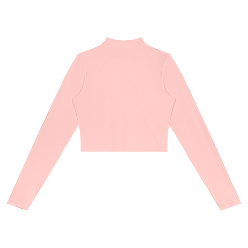 A Vibe™ Crop Yoga Sports Jacket — Pink