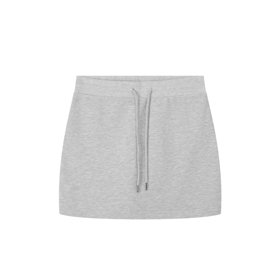 A Vibe™ Drawstring Skirt — Flower Gray