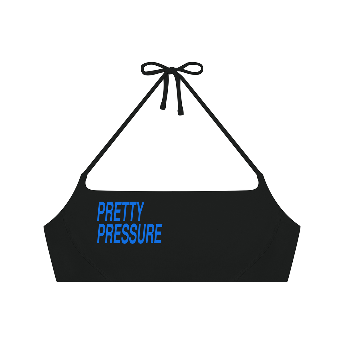 PRETTY PRESSURE™ | Halter Training Bra — Black