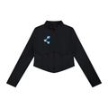 Women’s Slim Fit Full-Zip Yoga Jacket , Black – Gym Chemistry apparel product photo