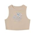 Gym Chemistry™ Core Reaction Crop Tank — Khaki — primary product view