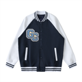 Two Tone Raglan Sleeve Varsity Jacket