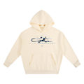 Essential Heavyweight Boxy Fleece Hoodie , Light Apricot – Gym Chemistry apparel product photo