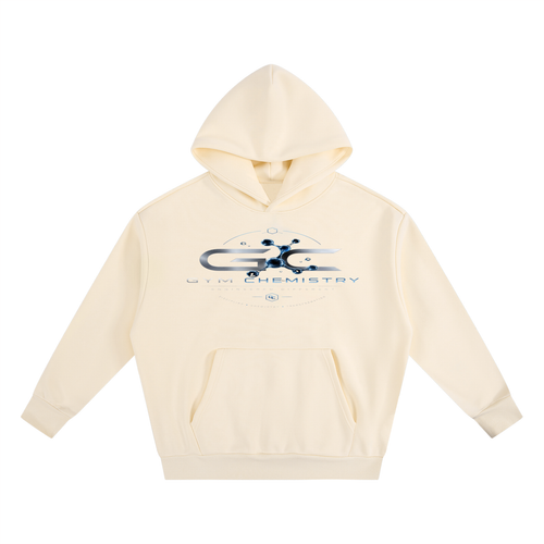 Essential Heavyweight Boxy Fleece Hoodie , Light Apricot – Gym Chemistry apparel product photo