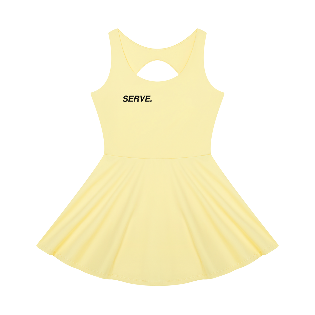 SERVE.™ | Open-Back Ace Dress — Yellow
