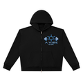 Unisex Heavyweight Full Zip Boxy Hoodie , Black – Gym Chemistry apparel product photo
