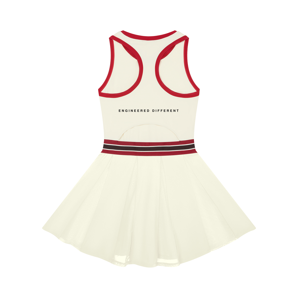 SERVE.™ | Colorblock A-Line Court Dress — Beige