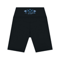A Vibe™ Lycra High Waisted Yoga Shorts — Black