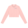 Women’s Crop Yoga Sports Jacket , Pink – Gym Chemistry apparel product photo