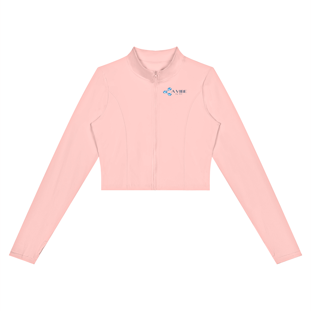 Women’s Crop Yoga Sports Jacket , Pink – Gym Chemistry apparel product photo