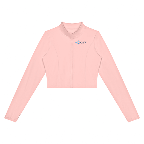Women’s Crop Yoga Sports Jacket , Pink – Gym Chemistry apparel product photo