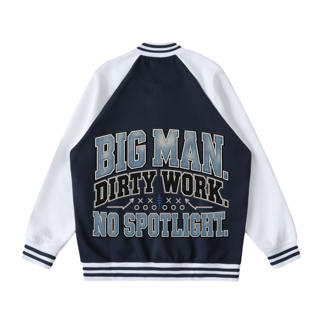 Two Tone Raglan Sleeve Varsity Jacket