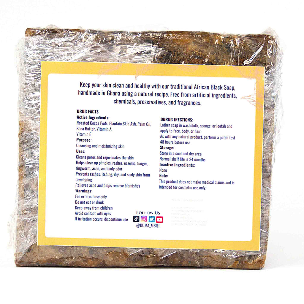 Traditional African Black Soap for Hair & Body | GC Retreat Edit™