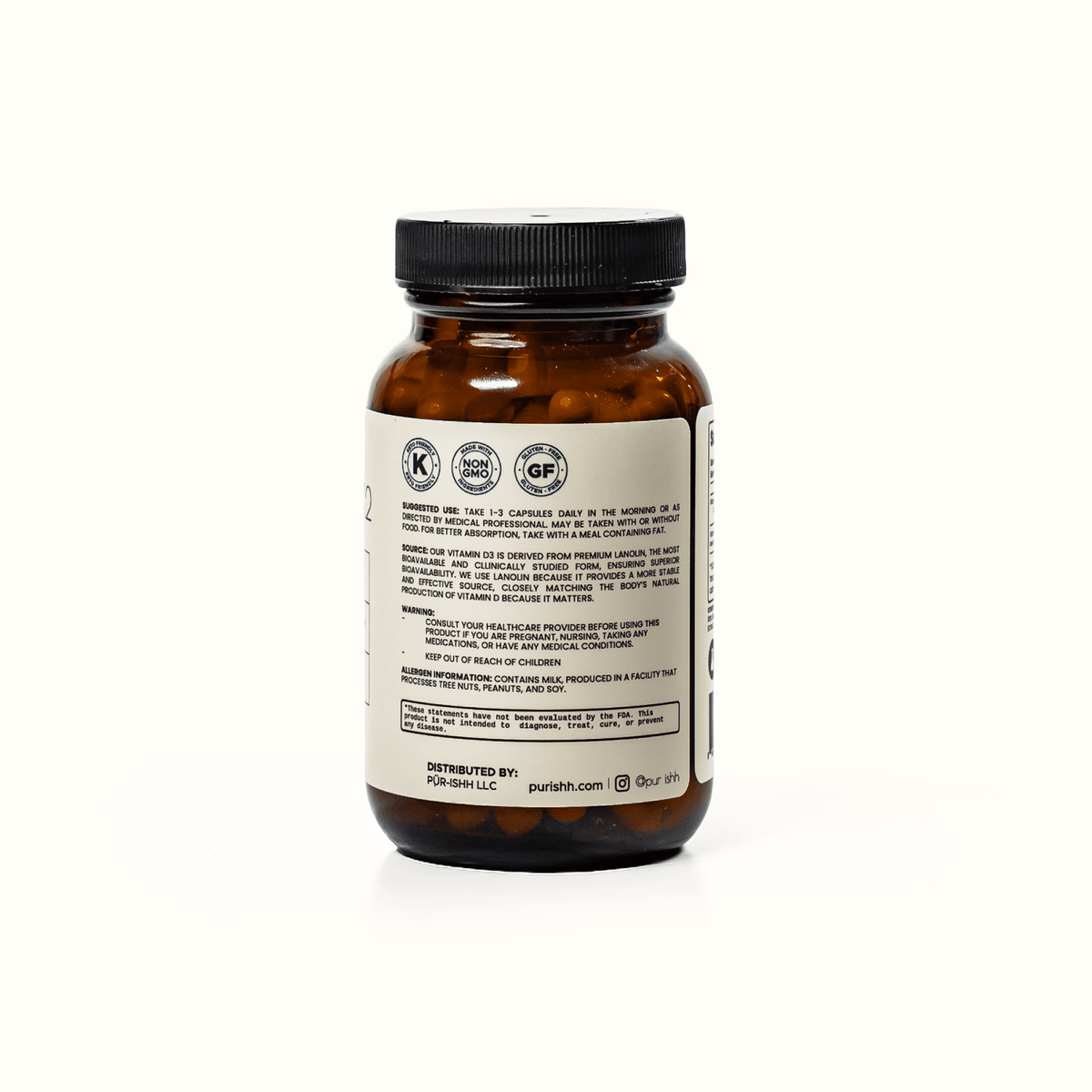 Gym Chemistry Daily Wellness™ PÜR-ISHH Vitamin D3 + K2