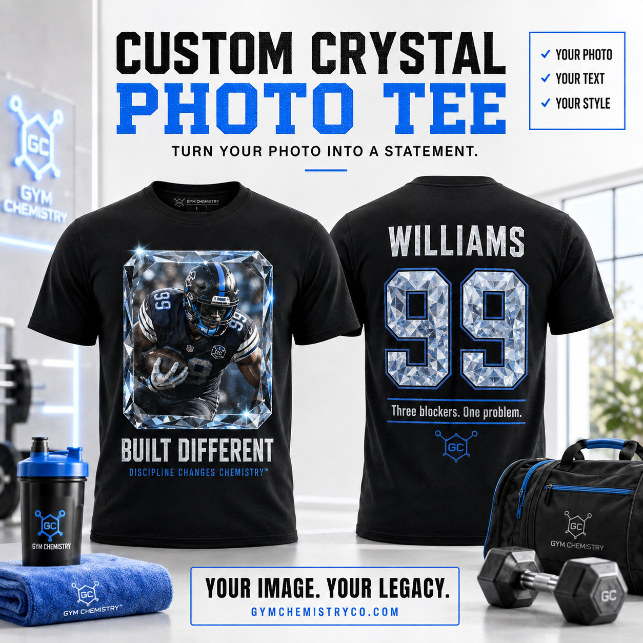 Custom Crystal Photo Tee