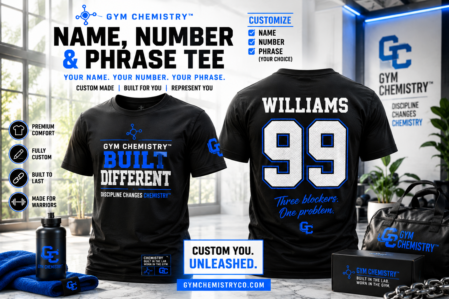 Name, Number & Phrase Tee
